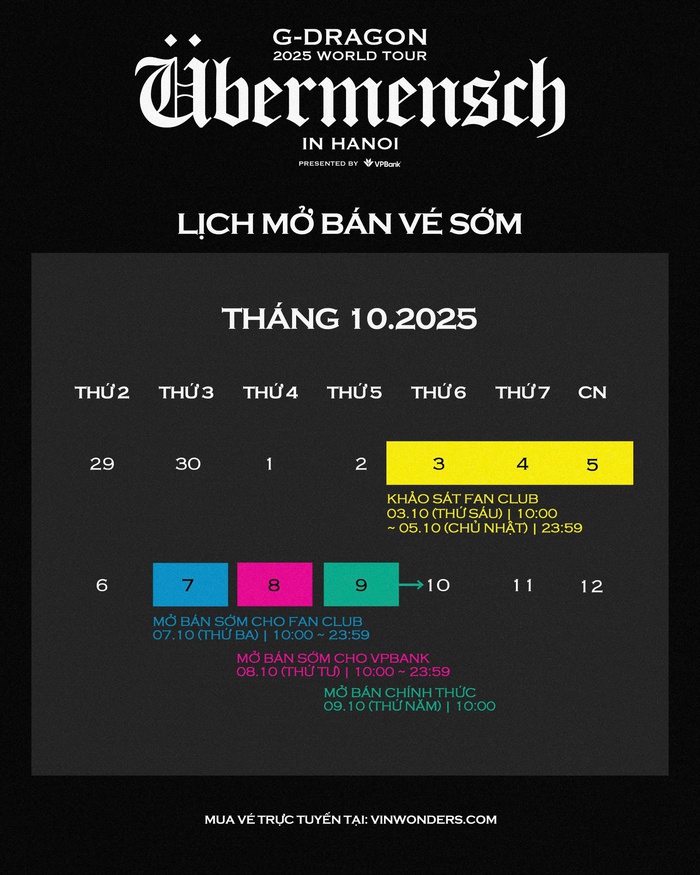 G-DRAGON 2025 WORLD TOUR [Übermensch] biểu tượng toàn cầu chính thức trở lại với chuyến lưu diễn được mong chờ bậc nhất tại các thành phố - Ảnh 3.