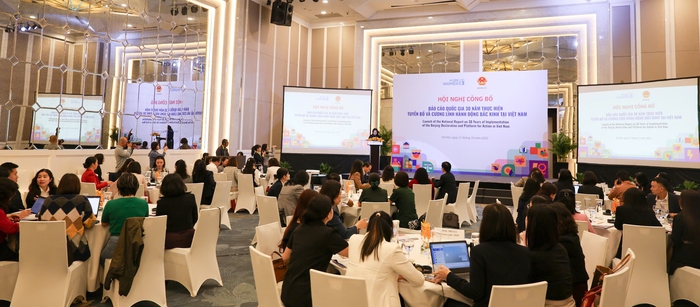 Việt Nam công bố Báo cáo 30 năm thực hiện Cương lĩnh Bắc Kinh- Ảnh 1. Việt Nam công bố Báo cáo 30 năm thực hiện Cương lĩnh Bắc Kinh- Ảnh 1.