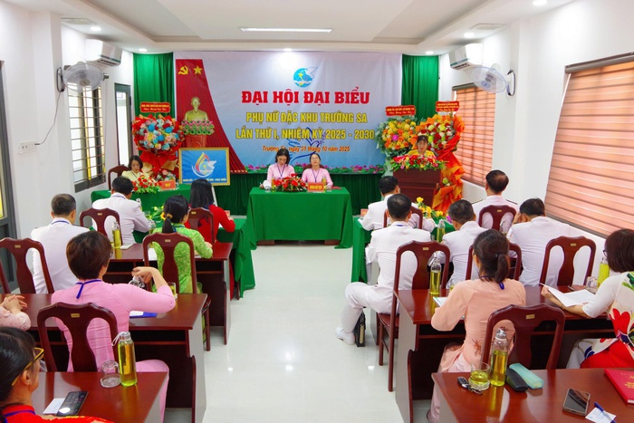 Phụ nữ Đặc khu Trường Sa tổ chức thành công Đại hội đại biểu lần thứ I- Ảnh 2. Phụ nữ Đặc khu Trường Sa tổ chức thành công Đại hội đại biểu lần thứ I- Ảnh 2.