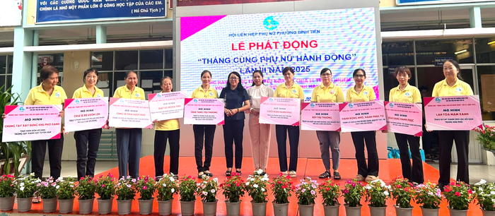 TPHCM: Phường Bình Tiên ra mắt nhiều công trình mới - Vì cộng đồng, vì phụ nữ- Ảnh 1.
