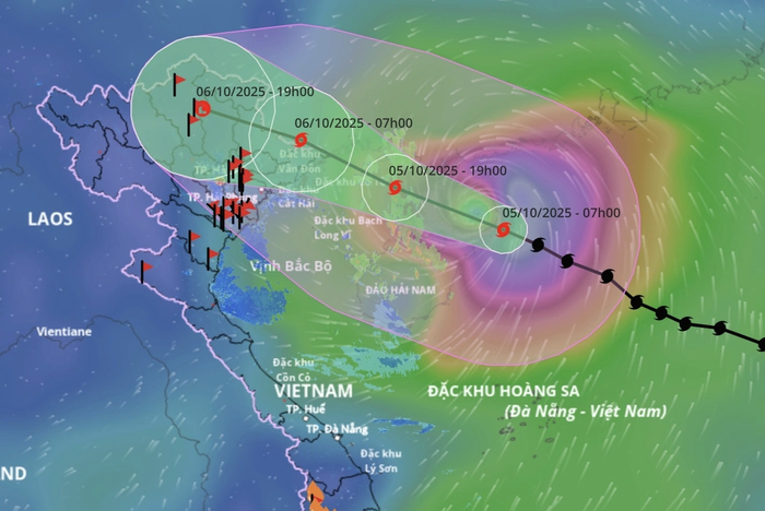 Bão số 11 áp sát đất liền: Hà Nội và một số tỉnh, thành thông báo cho học sinh nghỉ học ngày 6/10- Ảnh 1.