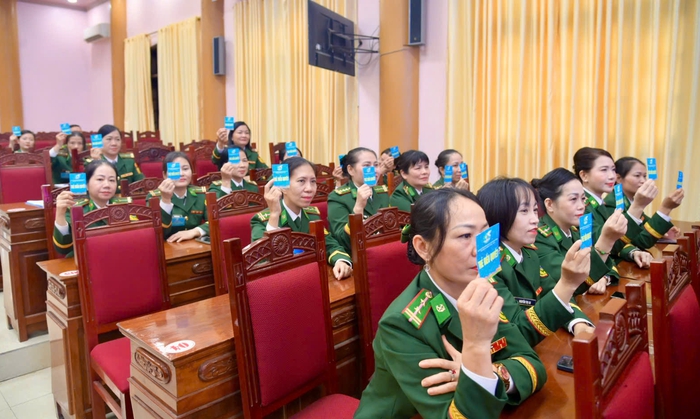 Hội phụ nữ Ban Chỉ huy Bộ đội biên phòng tỉnh Nghệ An: Quyết tâm thực hiện tốt 2 khâu đột phá- Ảnh 3.