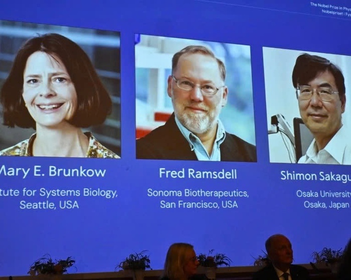 3 nhà khoa học giành giải Nobel Y sinh 2025
