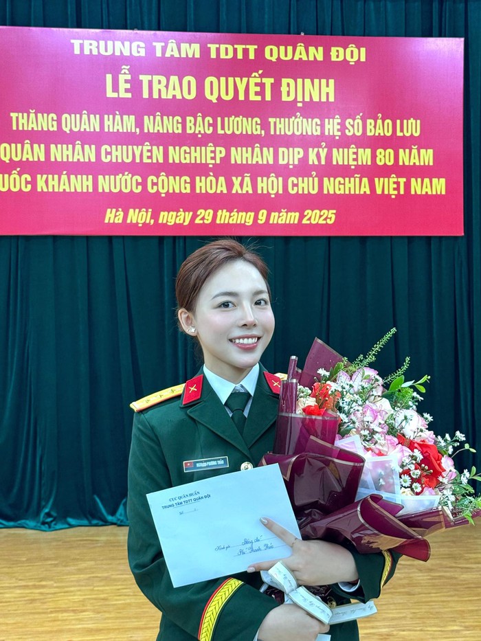 Nhiều nữ vận động viên Thể thao Quân đội được thăng quân hàm sau khi lập thành tích cao- Ảnh 8.