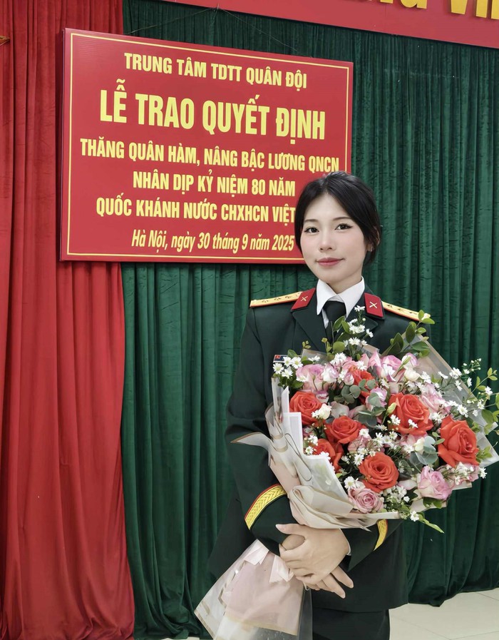 Nhiều nữ vận động viên Thể thao Quân đội được thăng quân hàm sau khi lập thành tích cao- Ảnh 7.