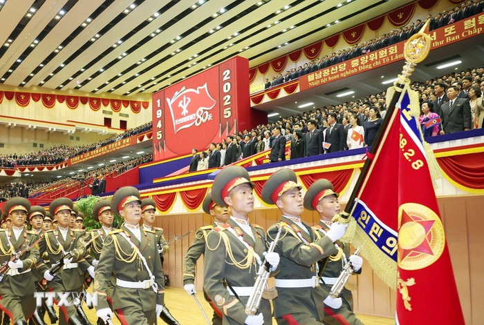 Lễ đón trọng thể Tổng Bí thư Tô Lâm thăm cấp Nhà nước tới Cộng hòa Dân chủ Nhân dân Triều Tiên- Ảnh 3. Lễ đón trọng thể Tổng Bí thư Tô Lâm thăm cấp Nhà nước tới Cộng hòa Dân chủ Nhân dân Triều Tiên- Ảnh 3.