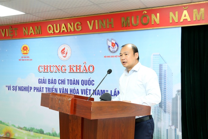 Ông Lê Hải Bình - Ủy viên dự khuyết Trung ương Đảng, Thứ trưởng Thường trực Bộ Văn hóa, Thể thao và Du lịch phát biểu tại họp báo Ông Lê Hải Bình - Ủy viên dự khuyết Trung ương Đảng, Thứ trưởng Thường trực Bộ Văn hóa, Thể thao và Du lịch phát biểu tại họp báo
