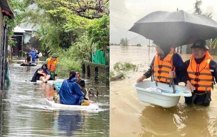 Công an Hà Tĩnh nỗ lực bảo vệ an toàn cho nhân dân trong mưa lũ- Ảnh 2. Công an Hà Tĩnh nỗ lực bảo vệ an toàn cho nhân dân trong mưa lũ- Ảnh 2.