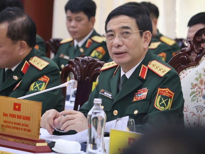 Đại tướng Phan Văn Giang nhấn mạnh Giao lưu lần này tiếp tục khẳng định vai trò là mô hình hợp tác hiệu quả, đặc sắc giữa hai nước.