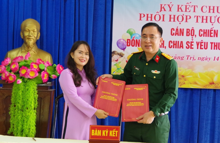 Sư đoàn 968 đồng hành, chia sẻ yêu thương với trẻ em khuyết tật- Ảnh 1.