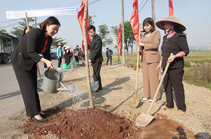 “Đường cây Phụ nữ” chào mừng Đại hội đại biểu MTTQ Việt Nam tỉnh Ninh Bình lần thứ I- Ảnh 1.