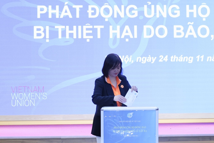 Hội LHPN Việt Nam phát động ủng hộ đồng bào bị thiệt hại do bão, lũ gây ra- Ảnh 4.