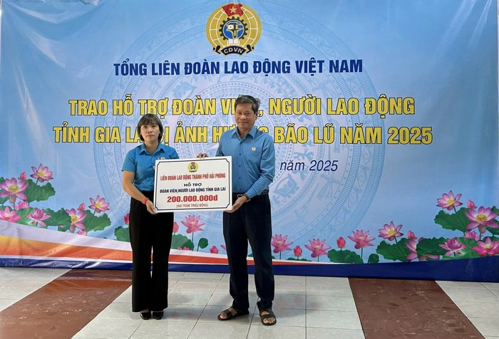 Công đoàn hỗ trợ hơn 1,5 tỉ đồng giúp đoàn viên Gia Lai khắc phục khó khăn do bão số 13 và lũ lịch sử- Ảnh 2.
