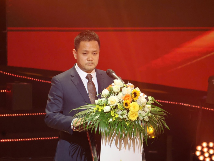 Cục trưởng Cục Điện ảnh, Trưởng Ban tổ chức LHP Đặng Trần Cường phát biểu. Ảnh: Hồ Lam Cục trưởng Cục Điện ảnh, Trưởng Ban tổ chức LHP Đặng Trần Cường phát biểu. Ảnh: Hồ Lam