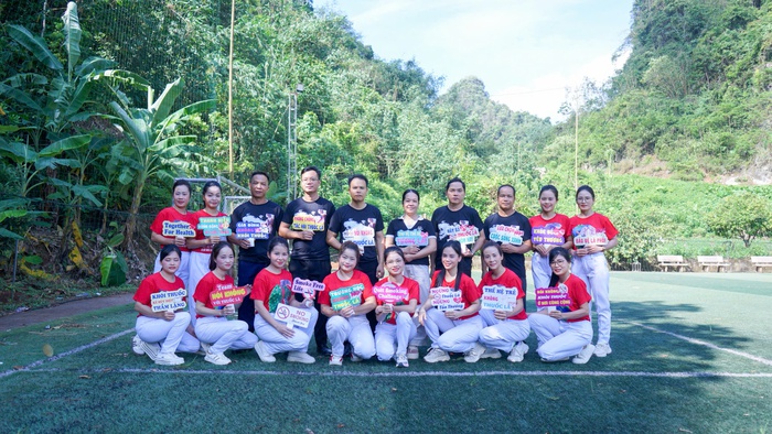 Hành trình luyện tập công phu của đội đạt giải Nhất Cuộc thi "Sáng tác vũ điệu truyền thông về phòng, chống tác hại của thuốc lá"- Ảnh 2.