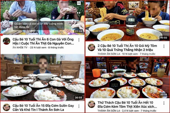 Sơn La xác minh loạt kênh YouTube “thi ăn cực đoan" có trẻ em tham gia- Ảnh 1.