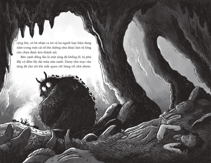 Những hình ảnh sinh động trong sách Quái vật Ickabog do họa sĩ Ben Mantle vẽ - Ảnh: NXB Trẻ