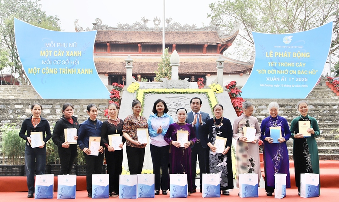 TƯ Hội LHPN Việt Nam phát động Tết trồng cây "Đời đời nhớ ơn Bác Hồ" Xuân Ất Tỵ 2025- Ảnh 6.