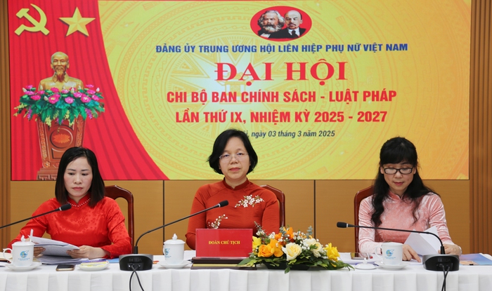 Đảng bộ TƯ Hội LHPN Việt Nam: Tổ chức thành công đại hội điểm Chi bộ Ban Chính sách - Luật pháp- Ảnh 2.