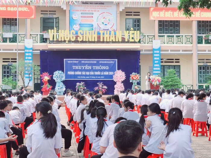 Lào Cai: Tích hợp nội dung phòng chống tác hại thuốc lá vào chương trình giảng dạy học đường- Ảnh 1. Lào Cai: Tích hợp nội dung phòng chống tác hại thuốc lá vào chương trình giảng dạy học đường- Ảnh 1.