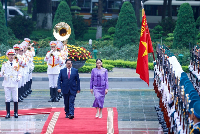Hai Thủ tướng Việt Nam và Thái Lan đồng chủ trì Kỳ họp lần thứ tư Nội các chung giữa hai nước- Ảnh 1. Hai Thủ tướng Việt Nam và Thái Lan đồng chủ trì Kỳ họp lần thứ tư Nội các chung giữa hai nước- Ảnh 1.