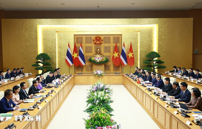 Hai Thủ tướng Việt Nam và Thái Lan đồng chủ trì Kỳ họp lần thứ tư Nội các chung giữa hai nước- Ảnh 6. Hai Thủ tướng Việt Nam và Thái Lan đồng chủ trì Kỳ họp lần thứ tư Nội các chung giữa hai nước- Ảnh 6.