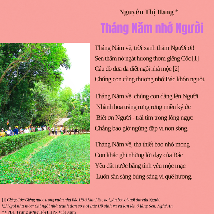 [Thơ] Tháng Năm nhớ Người- Ảnh 1.