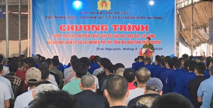 Thái Nguyên: Phổ biến giáo dục pháp luật cho gần 500 học viên cai nghiện ma túy- Ảnh 1.