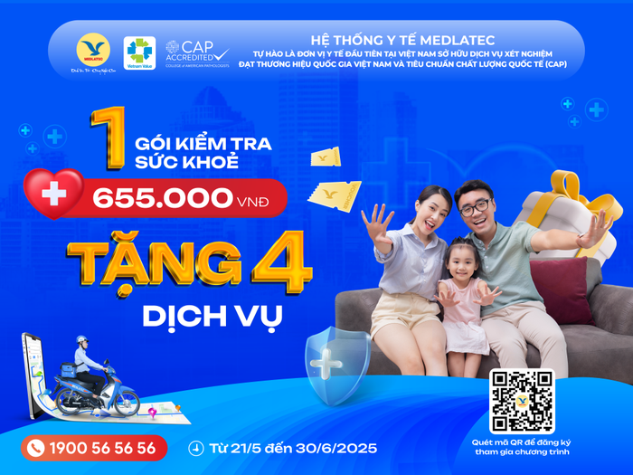 Chỉ 655.000 đồng sở hữu gói khám toàn diện, nhận ngay 4 dịch vụ khám và xét nghiệm miễn phí- Ảnh 1. Chỉ 655.000 đồng sở hữu gói khám toàn diện, nhận ngay 4 dịch vụ khám và xét nghiệm miễn phí- Ảnh 1.