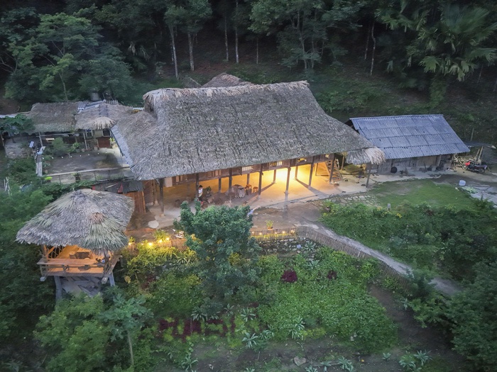 Homestay “Bản Liền Forest” nhìn từ trên cao