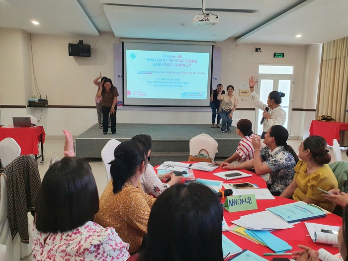 Dự án 8 nâng cao năng lực và tạo nguồn cán bộ nữ dân tộc thiểu số tham gia hệ thống chính trị- Ảnh 1. Dự án 8 nâng cao năng lực và tạo nguồn cán bộ nữ dân tộc thiểu số tham gia hệ thống chính trị- Ảnh 1.