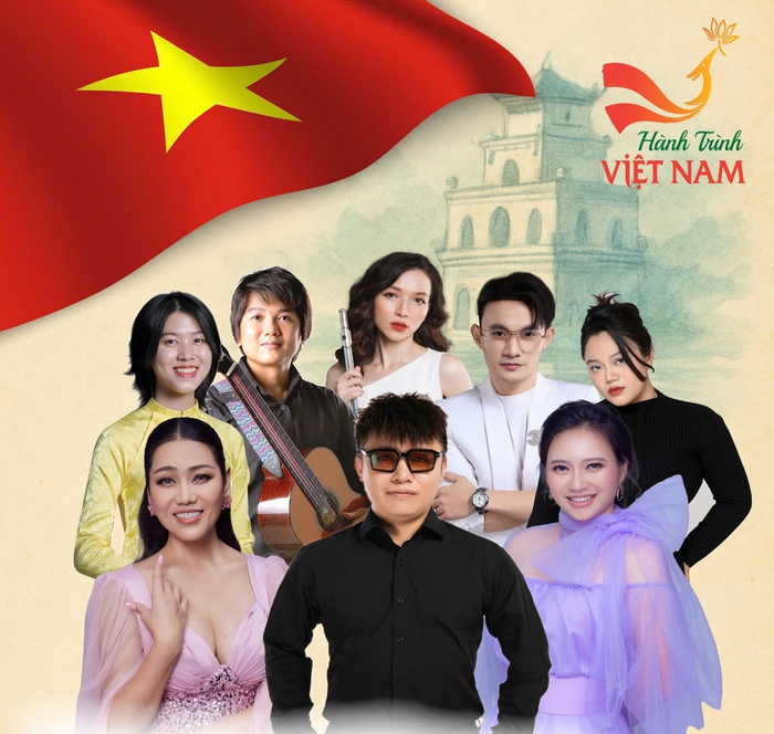 Đêm nhạc "Những lá cờ trên bầu trời Tổ quốc" mở đầu dự án "Hành trình Việt Nam" có sự tham gia của nhiều nghệ sĩ tên tuổi Đêm nhạc "Những lá cờ trên bầu trời Tổ quốc" mở đầu dự án "Hành trình Việt Nam" có sự tham gia của nhiều nghệ sĩ tên tuổi
