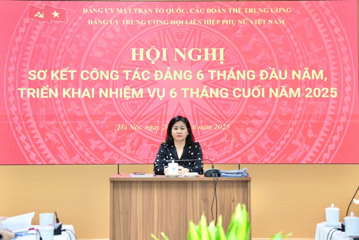 Đảng bộ TƯ Hội LHPN Việt Nam sơ kết công tác Đảng 6 tháng đầu năm 2025- Ảnh 1. Đảng bộ TƯ Hội LHPN Việt Nam sơ kết công tác Đảng 6 tháng đầu năm 2025- Ảnh 1.