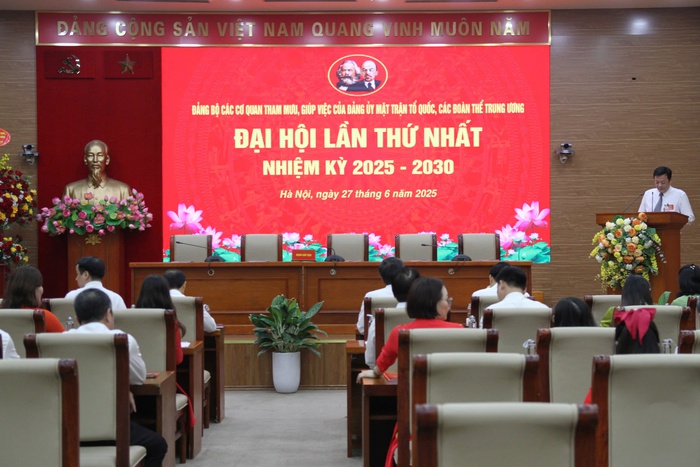 Đảng bộ các cơ quan tham mưu, giúp việc của Đảng ủy MTTQ, các đoàn thể Trung ương tổ chức thành công Đại hội lần thứ nhất- Ảnh 1. Đảng bộ các cơ quan tham mưu, giúp việc của Đảng ủy MTTQ, các đoàn thể Trung ương tổ chức thành công Đại hội lần thứ nhất- Ảnh 1.