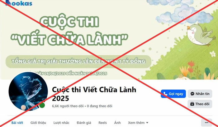 Fanpage giả mạo cuộc thi Fanpage giả mạo cuộc thi