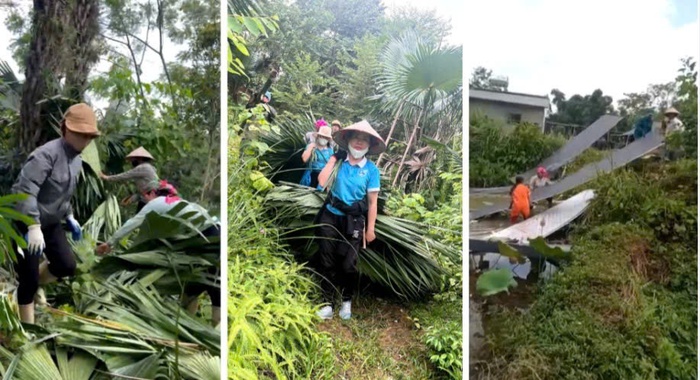 Phụ nữ Lào Cai hỗ trợ người dân khắc phục hậu quả giông lốc, mưa bão- Ảnh 1. Phụ nữ Lào Cai hỗ trợ người dân khắc phục hậu quả giông lốc, mưa bão- Ảnh 1.