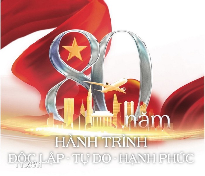 Công bố mẫu biểu trưng Triển lãm Thành tựu Đất nước nhân dịp 80 năm Quốc khánh- Ảnh 1.