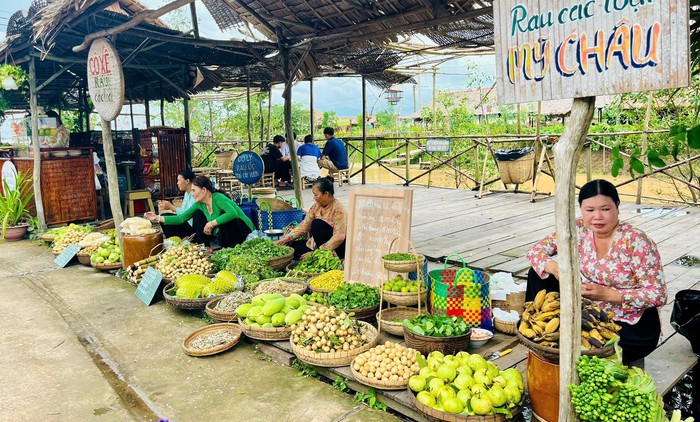 Độc đáo chợ quê cù lao “nói không” với túi nilon- Ảnh 1. Độc đáo chợ quê cù lao “nói không” với túi nilon- Ảnh 1.