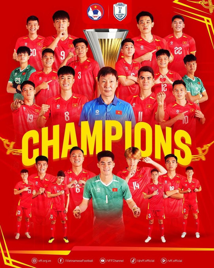 Thủ tướng gửi thư chúc mừng Đội tuyển U23 Việt Nam lần thứ 3 liên tiếp vô địch U23 Đông Nam Á- Ảnh 1. Thủ tướng gửi thư chúc mừng Đội tuyển U23 Việt Nam lần thứ 3 liên tiếp vô địch U23 Đông Nam Á- Ảnh 1.