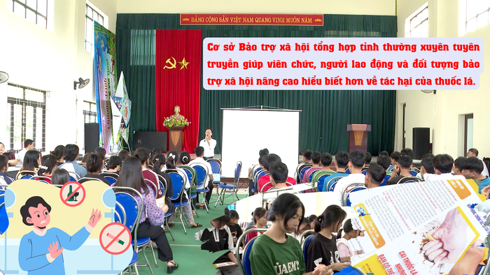 Cơ sở Bảo trợ xã hội tổng hợp Lai Châu đẩy mạnh tuyên truyền phòng chống tác hại thuốc lá- Ảnh 1. Cơ sở Bảo trợ xã hội tổng hợp Lai Châu đẩy mạnh tuyên truyền phòng chống tác hại thuốc lá- Ảnh 1.