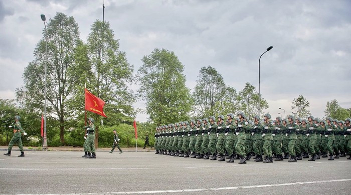 Người dân có thể xem hợp luyện diễu binh, diễu hành tại Làng văn hóa - du lịch các dân tộc Việt Nam- Ảnh 3. Người dân có thể xem hợp luyện diễu binh, diễu hành tại Làng văn hóa - du lịch các dân tộc Việt Nam- Ảnh 3.