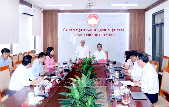 TPHCM: Tăng cường phối hợp giữa Mặt trận Tổ quốc và các đoàn thể chính trị – xã hội- Ảnh 1. TPHCM: Tăng cường phối hợp giữa Mặt trận Tổ quốc và các đoàn thể chính trị – xã hội- Ảnh 1.