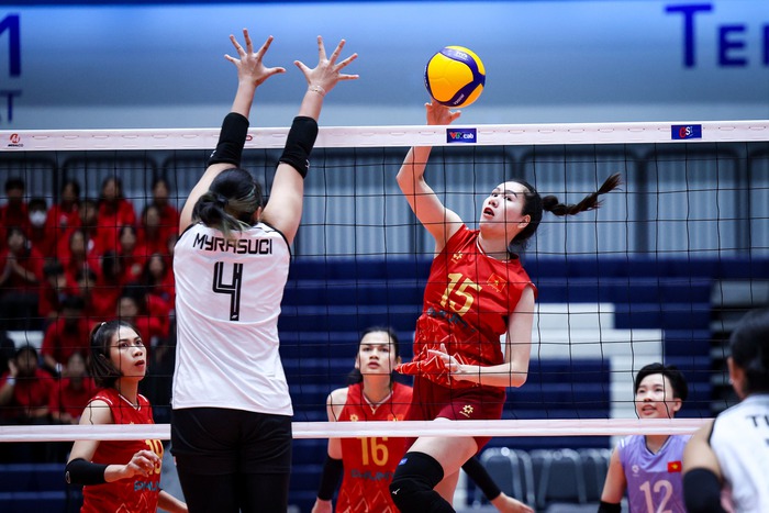 ĐT bóng chuyền nữ Việt Nam đánh bại Indonesia ở trận ra quân SEA V.League- Ảnh 5. ĐT bóng chuyền nữ Việt Nam đánh bại Indonesia ở trận ra quân SEA V.League- Ảnh 5.