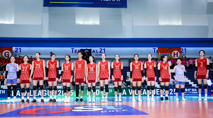 ĐT bóng chuyền nữ Việt Nam đánh bại Indonesia ở trận ra quân SEA V.League- Ảnh 1. ĐT bóng chuyền nữ Việt Nam đánh bại Indonesia ở trận ra quân SEA V.League- Ảnh 1.