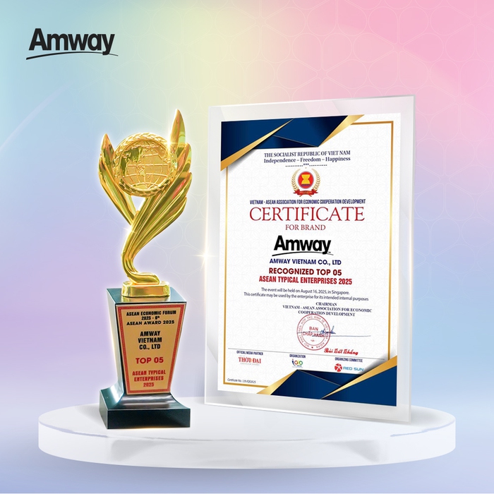 Amway Việt Nam: Khẳng định uy tín và vị thế hàng đầu trong Top 5 doanh nghiệp tiêu biểu ASEAN- Ảnh 1.