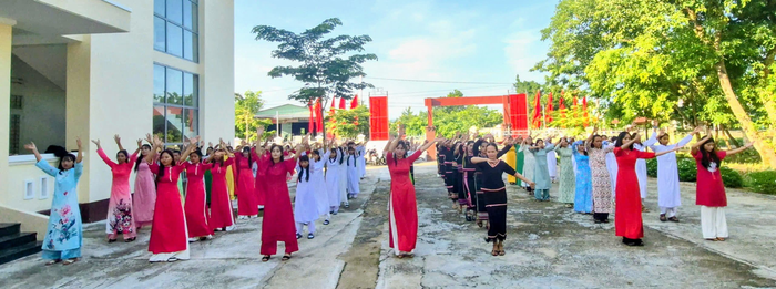 Gia Lai: Các cấp Hội phụ nữ tích cực tập luyện đồng diễn dân vũ toàn quốc- Ảnh 1. Gia Lai: Các cấp Hội phụ nữ tích cực tập luyện đồng diễn dân vũ toàn quốc- Ảnh 1.