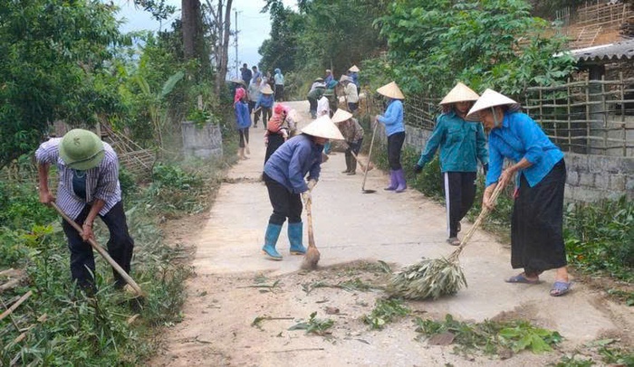 Thay đường đất bằng bê tông: Bản làng Sơn La khởi sắc- Ảnh 2. Thay đường đất bằng bê tông: Bản làng Sơn La khởi sắc- Ảnh 2.