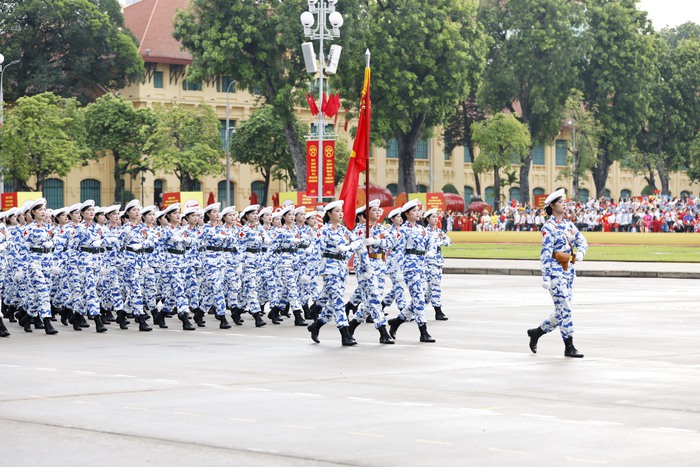 Đẹp rạng ngời các nữ chiến sĩ tại buổi Tổng duyệt diễu binh 2/9- Ảnh 2. Đẹp rạng ngời các nữ chiến sĩ tại buổi Tổng duyệt diễu binh 2/9- Ảnh 2.