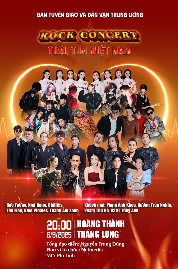 Dàn nghệ sĩ tham gia "Rock Concert – Trái tim Việt Nam" Dàn nghệ sĩ tham gia "Rock Concert – Trái tim Việt Nam"