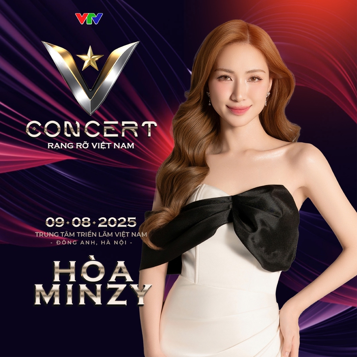 Hòa Minzy tham gia "V Concert - Rạng rỡ Việt Nam"